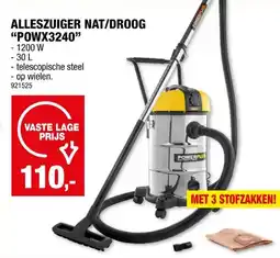 Hubo Powerplus POWX3240 alleszuiger 1200W 30l aanbieding