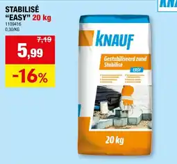 Hubo Knauf stabilisé easy 20kg aanbieding