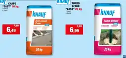 Hubo Knauf Turbo-Beton easy 20kg aanbieding
