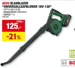 Hubo ACCU BLADBLAZER UNIVERSALLEAFBLOWER 18V-130 aanbieding