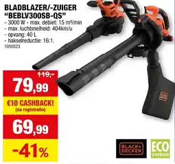 Hubo BLADBLAZER/-ZUIGER BEBLV300SB-QS aanbieding
