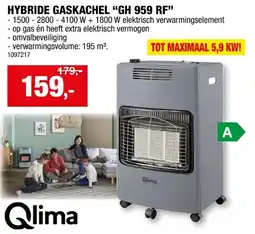 Hubo Qlima GH 959 RF hybride gaskachel 4100-5900 W aanbieding