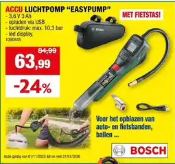 Hubo ACCU LUCHTPOMP EASYPUMP aanbieding