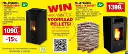 Hubo King 116 pelletkachel 11,6kW zwart aanbieding