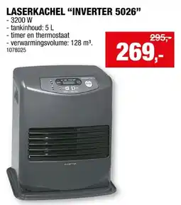 Hubo Inverter 5026 laserkachel 3200W aanbieding