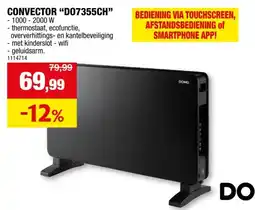 Hubo DOMO wifi convectorkachel 2000W aanbieding