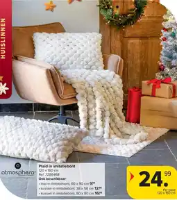 Carrefour Plaid in Imitatiebont aanbieding