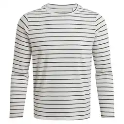 Decathlon Dames Akona Stripe Nosilife Tshirt met lange mouwen (Blauwe Marine) aanbieding