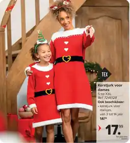 Carrefour Kerstjurk voor dames aanbieding