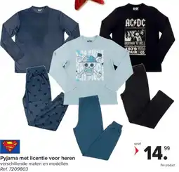 Carrefour Pyjama met licentie voor heren aanbieding