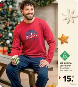 Carrefour Bio pyjama voor heren aanbieding