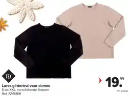 Carrefour Lurex glittertrui voor dames aanbieding
