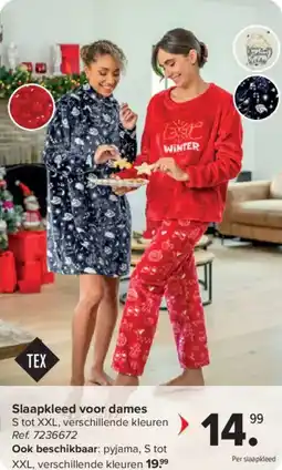 Carrefour Slaapkleed voor dames aanbieding
