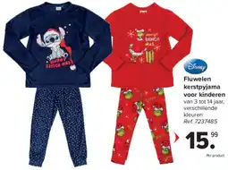 Carrefour Disney Fluwelen Kerstpyjama voor Kinderen aanbieding