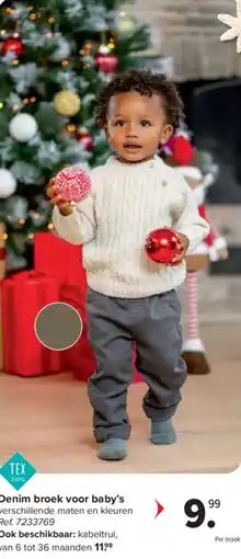 Carrefour Denim broek voor baby's aanbieding