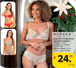 Carrefour Morgan Beha met Voorgevormde Cups of Beugelbeha aanbieding