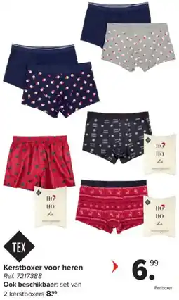 Carrefour Kerstboxer voor heren aanbieding