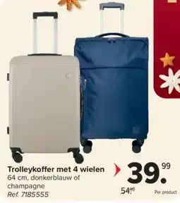Carrefour Trolleykoffer met 4 wielen aanbieding