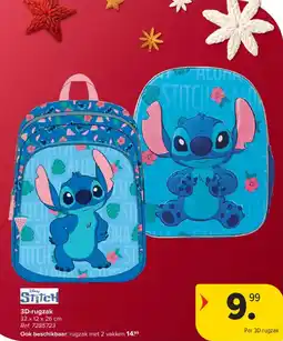 Carrefour Stitch 3D Rugzak aanbieding