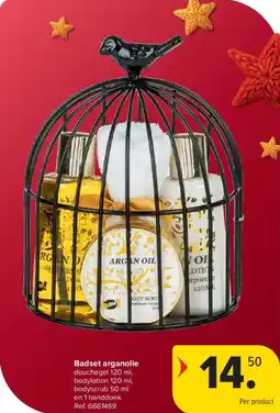 Carrefour Badset Arganolie aanbieding