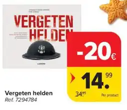 Carrefour Vergeten helden aanbieding
