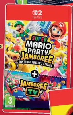 Carrefour Nintendo switch 2 super mario party jamboree + jamboree TV aanbieding