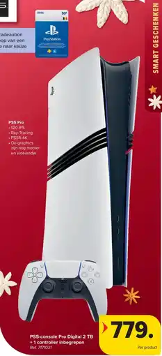 Carrefour PS5-console Pro Digital 2 TB + 1 controller inbegrepen aanbieding