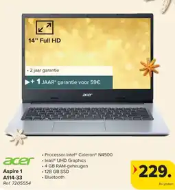 Carrefour acer Aspire 1 A114-33 aanbieding