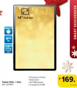 Carrefour Tablet 14XL + folio aanbieding
