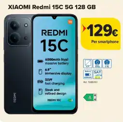 Carrefour Xiaomi Redmi 15C 5G 128 GB aanbieding