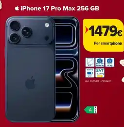 Carrefour iPhone 17 Pro Max 256 GB aanbieding