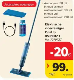 Carrefour Philips Elektrische vloerreiniger OneUp XV3101/11 aanbieding