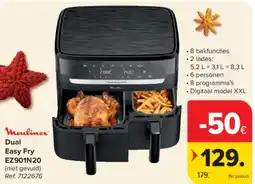 Carrefour Moulinex Dual Easy Fry EZ901N20 ( aanbieding