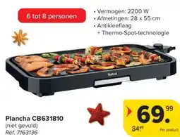 Carrefour Tefal Plancha CB631810 aanbieding