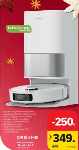 Carrefour Dreame Robotstofzuiger L10s ultra Gen2 aanbieding