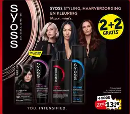 Kruidvat 4 x shampoo Intense Color Deep Caring 440 ml aanbieding