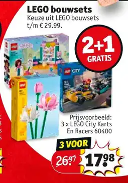 Kruidvat 3 x LEGO City Karts En Racers 60400 aanbieding
