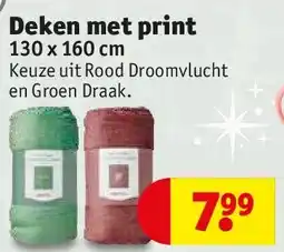 Kruidvat Deken met print aanbieding