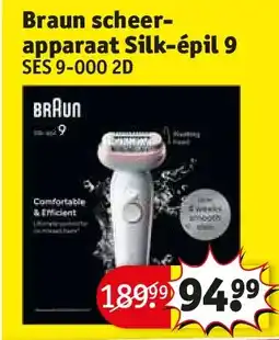 Kruidvat Braun scheerapparaat Silk-épil 9 aanbieding