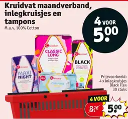 Kruidvat Kruidvat maandverband, inlegkruisjes en tampons aanbieding