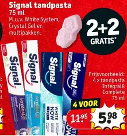 Kruidvat Signal tandpasta aanbieding