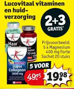 Kruidvat Lucovitaal vitaminen en huidverzorging aanbieding