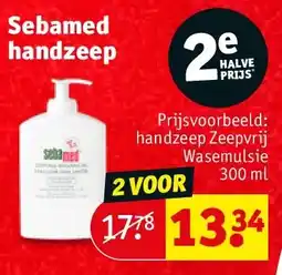 Kruidvat Sebamed handzeep aanbieding