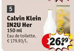 Kruidvat Calvin Klein IN2U Her aanbieding