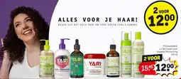 Kruidvat 2 x Yari Green Curls shampoo Moisturizing 355 ml aanbieding