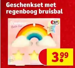 Kruidvat Geschenkset met regenboog bruisbal aanbieding