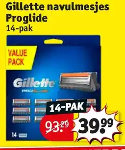 Kruidvat Gillette navulmesjes Proglide aanbieding