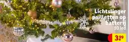 Kruidvat Lichtslinger pailletten op batteri aanbieding
