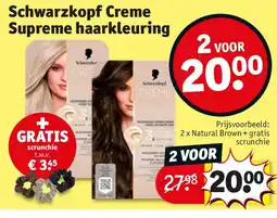 Kruidvat Schwarzkopf Creme Supreme haarkleuring aanbieding