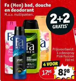 Kruidvat Fa (Men) bad, douche en deodorant aanbieding